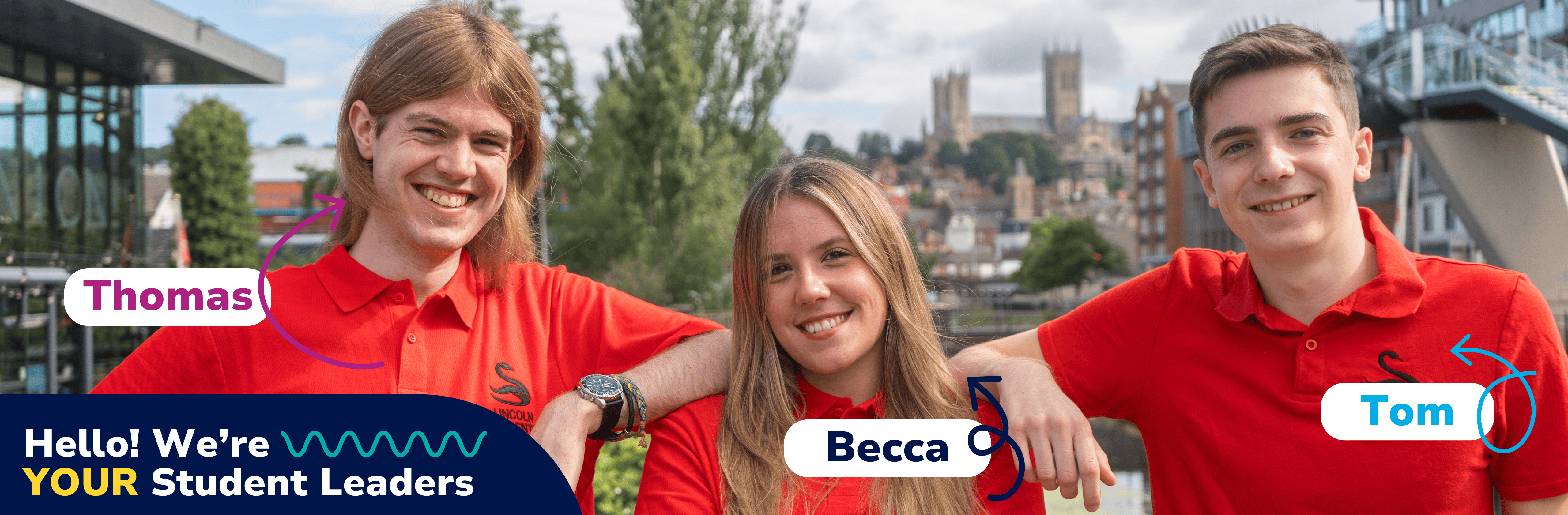 Your Student Leaders. Thomas, Becca, Tom
